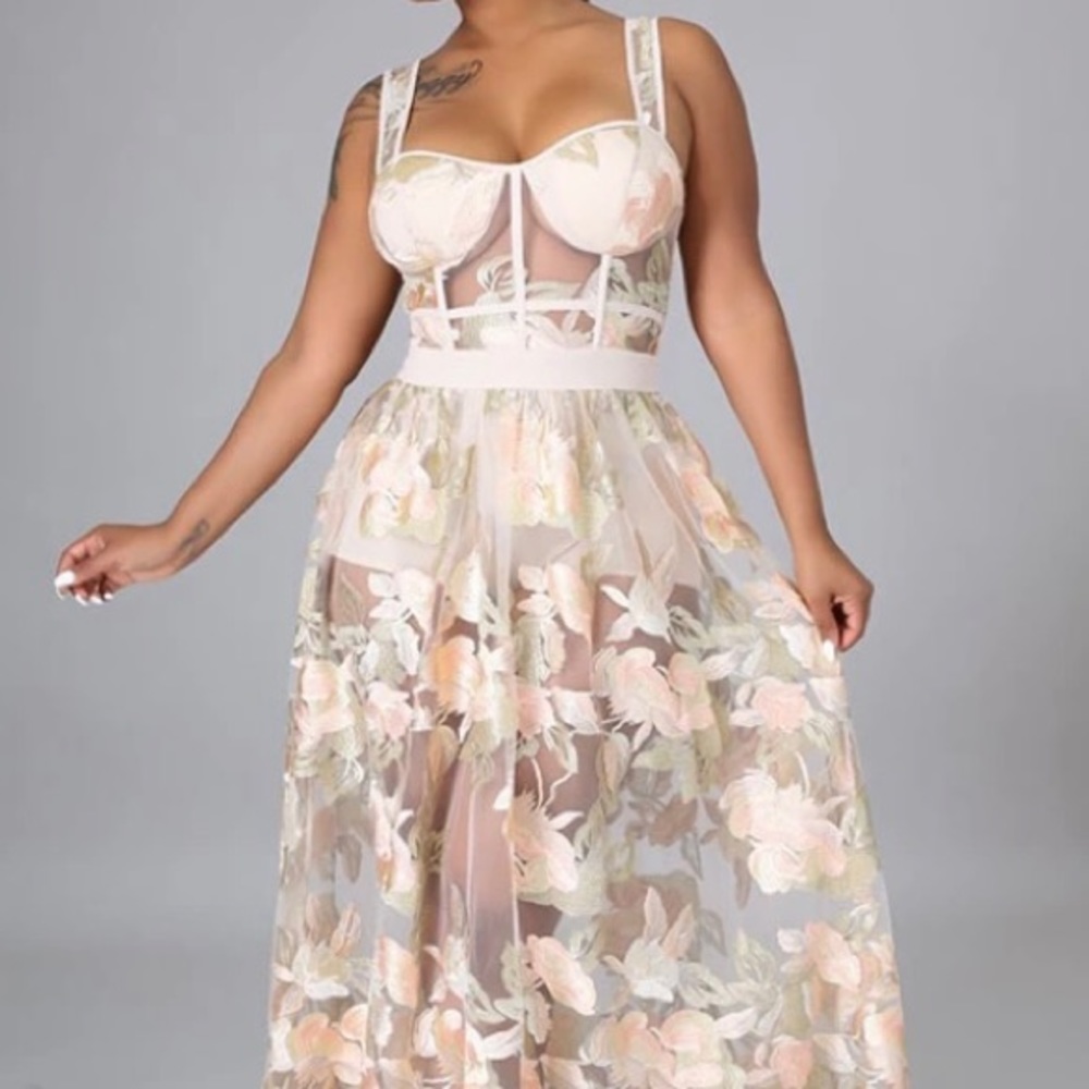 COPY - Body-suite with long skirt